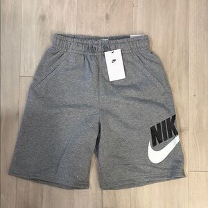 Nike Heather Gray Logo Shorts